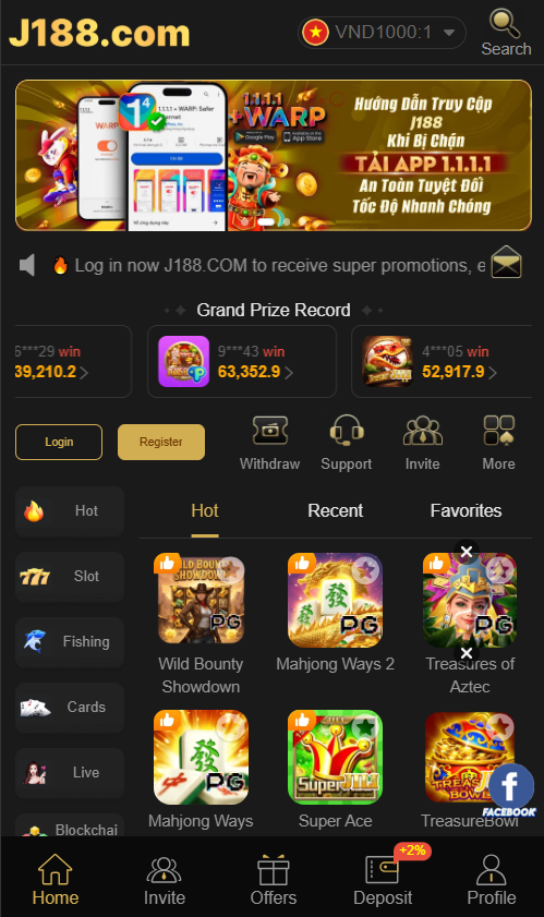 J188 Game free login and register