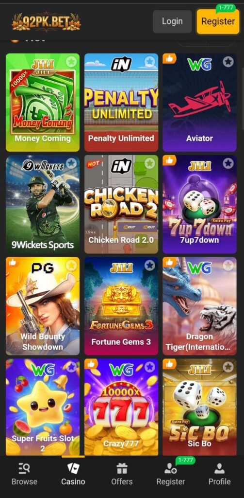 Download 92PK Game Apk