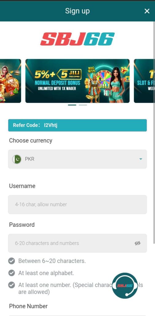 SBJ66 Game Free Login
